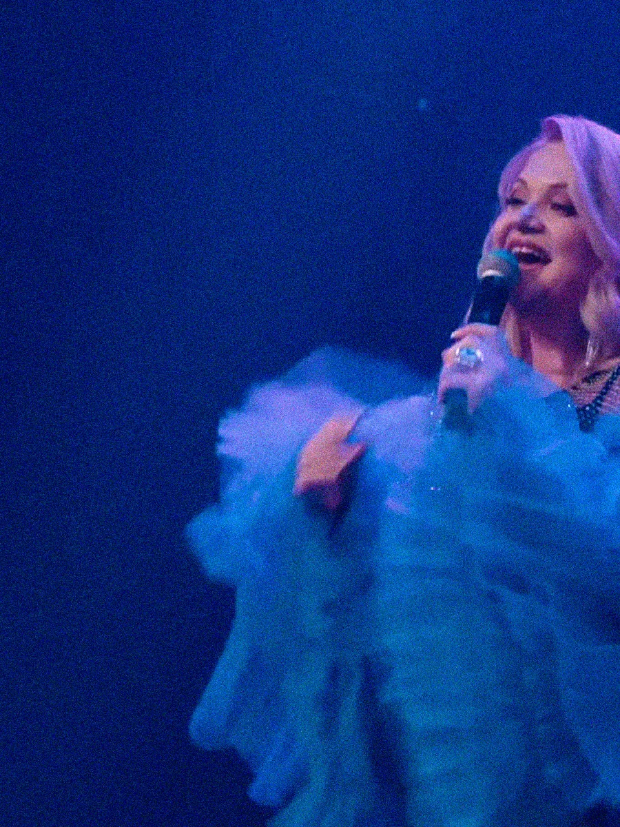 “Zhorzhyny” live — her name on the LED screen